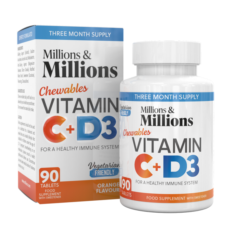 Vitamin C 500mg + Vit D3 25ug Chewable