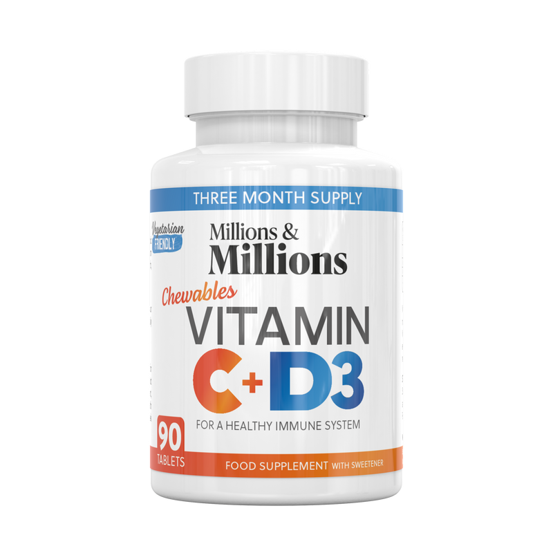 Vitamin C 500mg + Vit D3 25ug Chewable